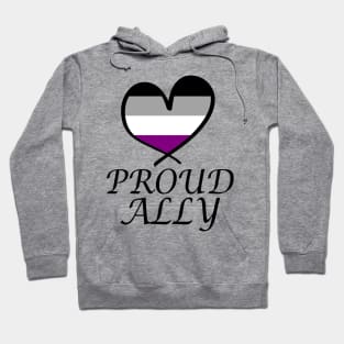 Proud Ally LGBT Gay Pride Month Asexual Flag Hoodie